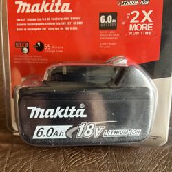 MAKITA 6.0  AH - 18 V   BATTERY 