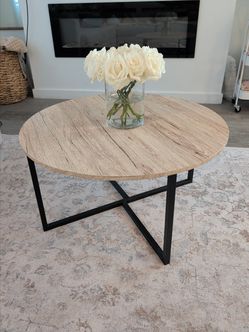 Round Coffee Table - White Oak