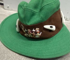 Disney Animal Kingdom Green Safari Hat Shark Teeth Youth Size Mickey Mouse