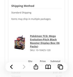 Pokemon Pitch Black Booster Boxes