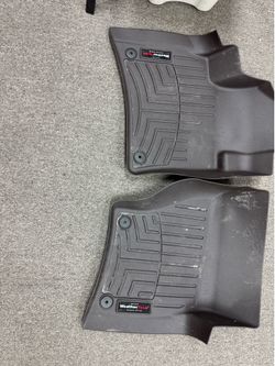 Black weather tech mats for Range Rover sport 2014-2022