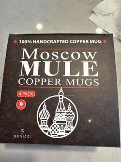 ✨ Handcrafted Copper Mugs – Moscow Mule Set ✨ 