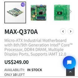 Max Q 370A Mother Board