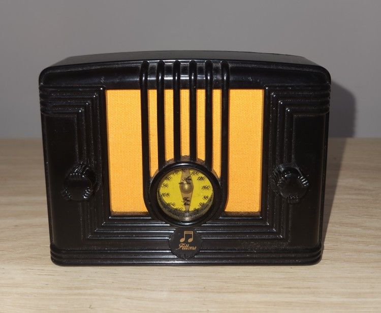 ALTONA Mini AM/FM Transistor Radio Replica Micron Technology Works!