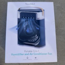 NuvoMed Portable 3-in-1 Humidifier and Air Conditioner Fan
