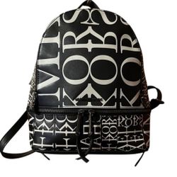 Michael Kors Leather Newspaper Backpack 