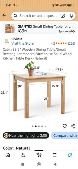 Dinning table