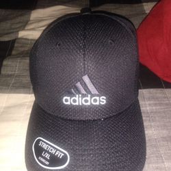 Black Adidas Hat L/XL Stretch Fit 