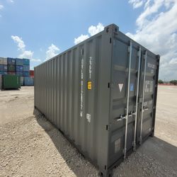 NEW 20ft Gray One Trip Shipping Containers For Sale 