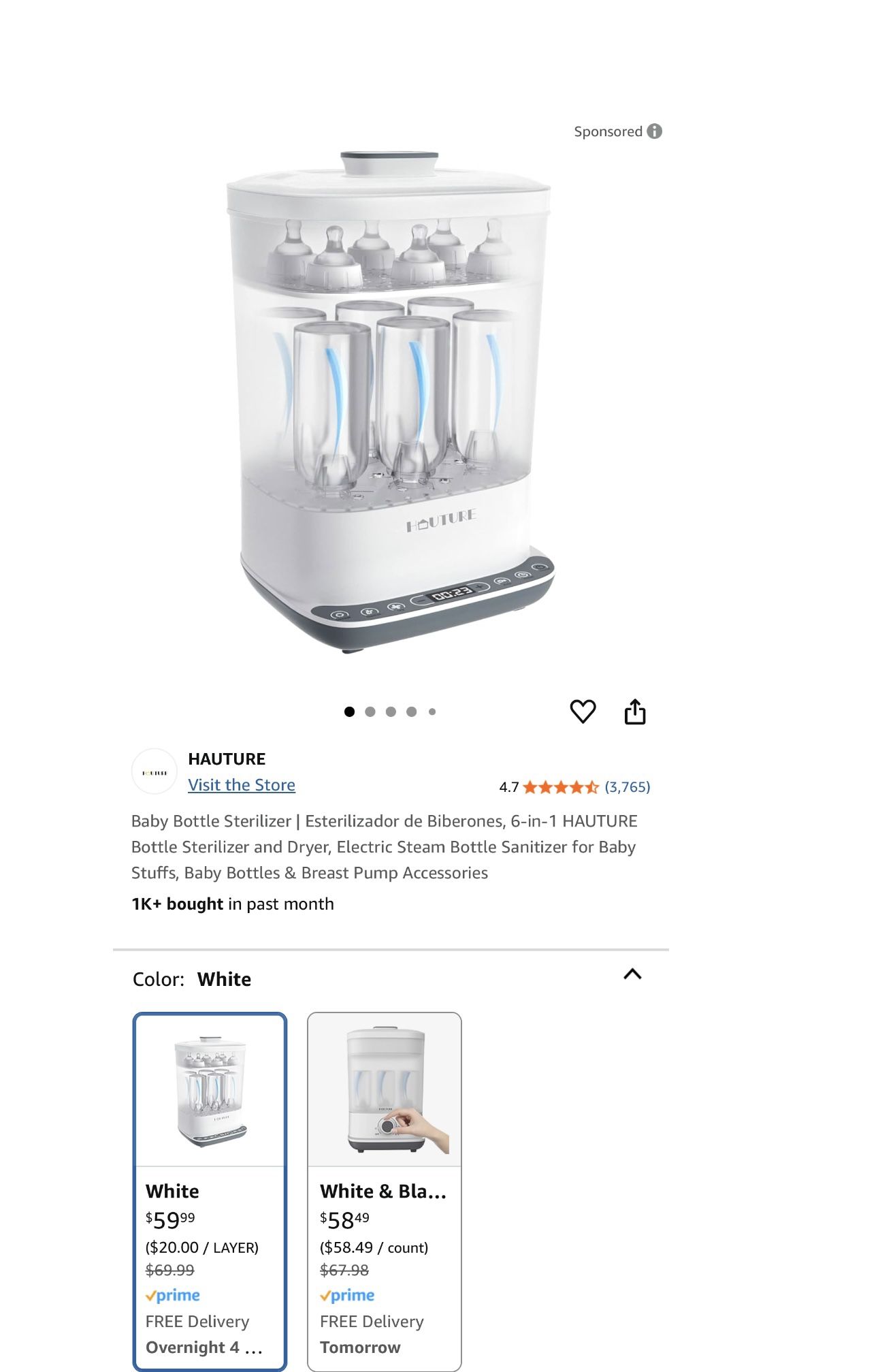 Baby Bottle Sterilizer