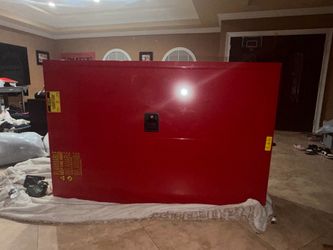 Flammable Storage Cabinet - Standard, Manual Doors, Red, 45 Gallon