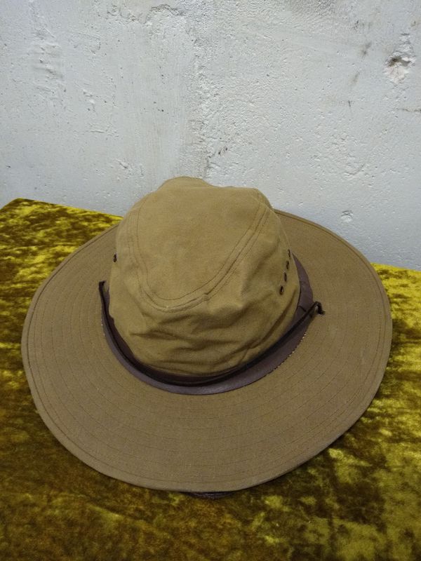Filson Tin Bush Hat Mens Size XL Wide Brim Leather Band Fishing USA for ...