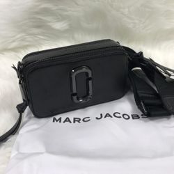 Marc Jacobs Colorblock Snapshot Crossbody bag   Black