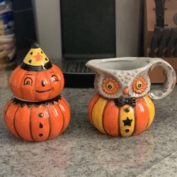 Johanna Parker Halloween Sugar & Creamer