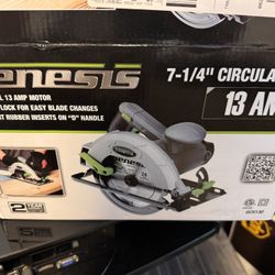 dewalt drill + Genesis circular saw