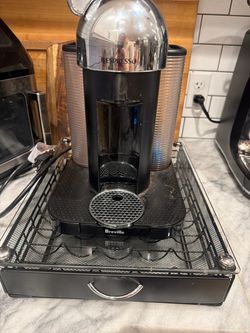 Nespresso Vertuo machine and pod holder