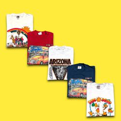 Vintage Arizona single stitch t-shirt bundle