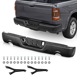New 2009-2018 Dodge RAM 1500 Dual Exhaust black Rear Step steel Bumper assembly