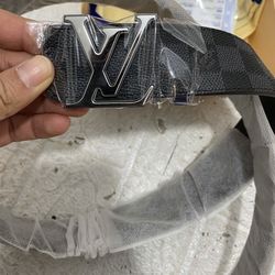 Authentic Designer LV Belt Black
