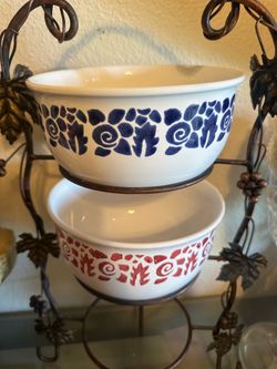 Both of them Old Town Blue and Red " bowl