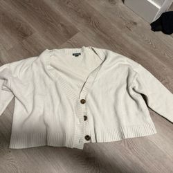 White cardigan 