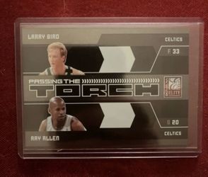 2009-10 Donruss Elite Passing The Torch BLACK 5/25 BIRD/ALLEN