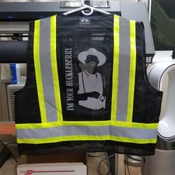 Tombstone DOC Safety Vest - Black w/Reflective Vinyl