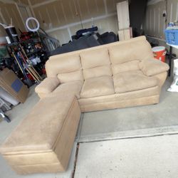 Sofa Couch W/ Ottoman - Delivery Available / Entrega 