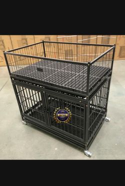 Dog pet cage kennel size 43 with whelp top new in Box