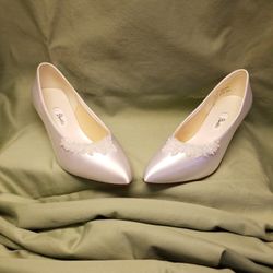 Dyeable Ladies Beaded Shoes 11C