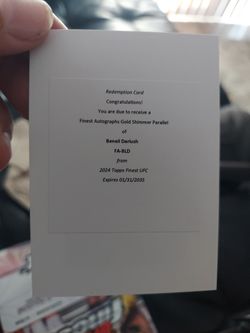 2024 Topps UFC Finest Beneil Dariush Redemption