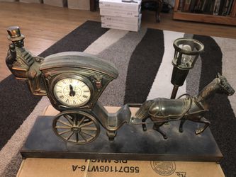 Antique cast clock