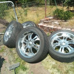 Tires and rims set of 4 