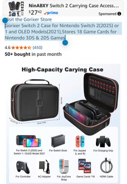 Gorixer Switch 2 Case for Nintendo Switch 2