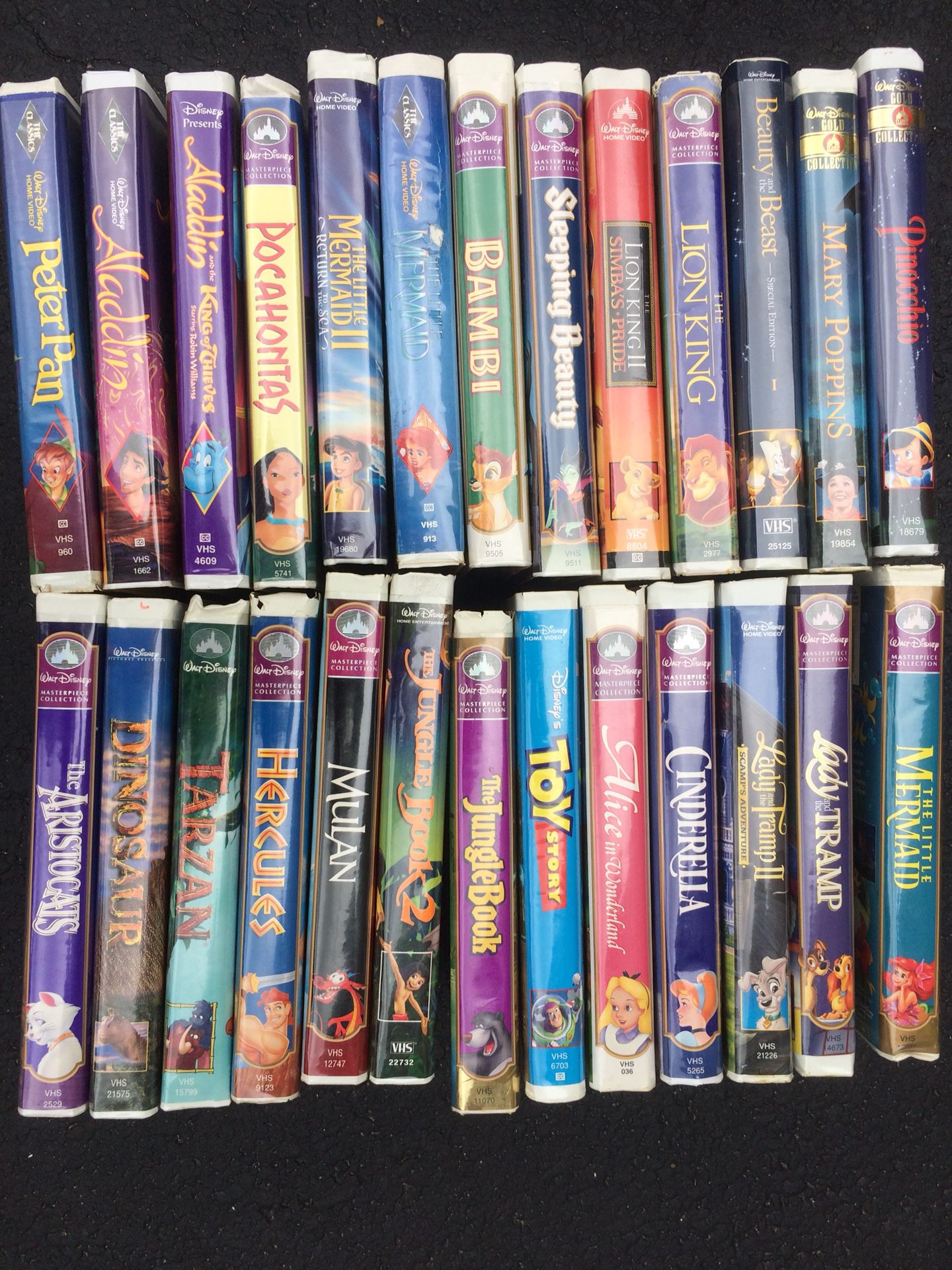Lot of 26 Disney VHS videos