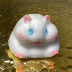 Flocked Hamster Taba Squishy Toy