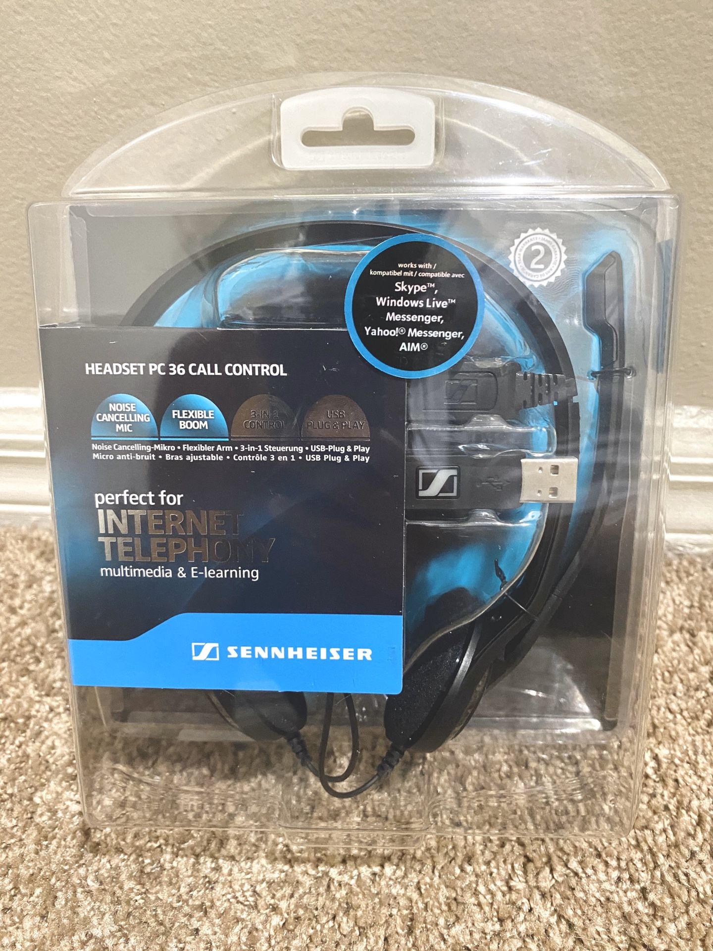 Sennheiser PC 36 Call Control Binaural USB Headset