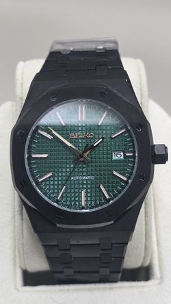 Seiko MOD Black Oak Nh35 Automatic Mobement Black A P Case