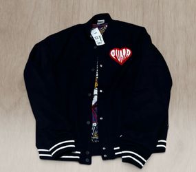 PUMA Sticker Pack Varsity Jacket  Size: Men’s Small & Large
