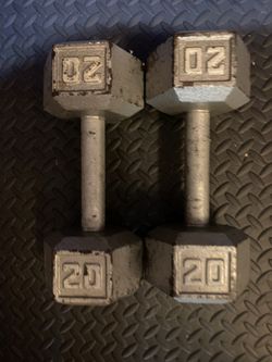 Set 20lbs dumbbells