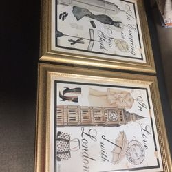 Framed Wall Art, 2 Pieces