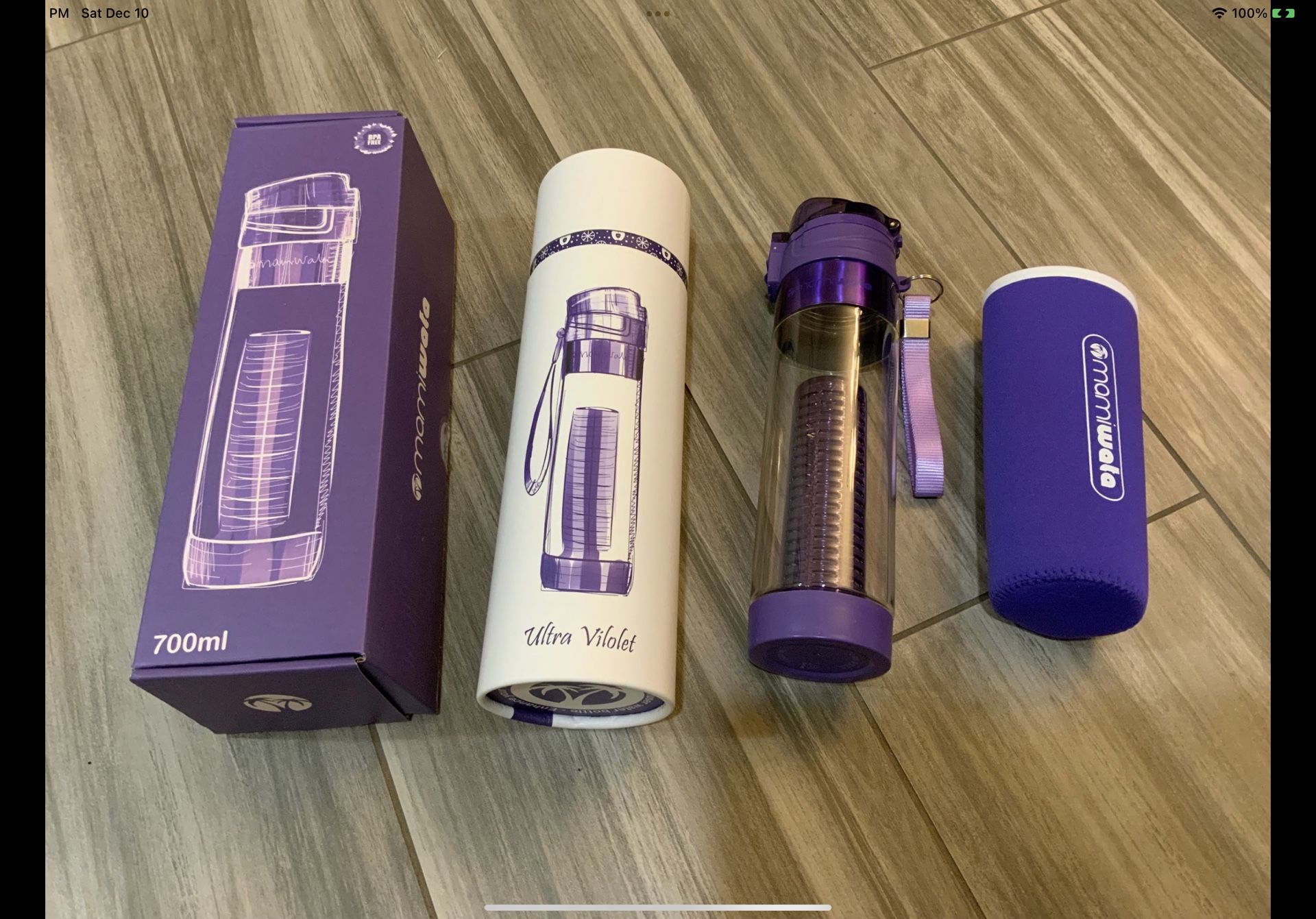 Fruit infuser water bottle