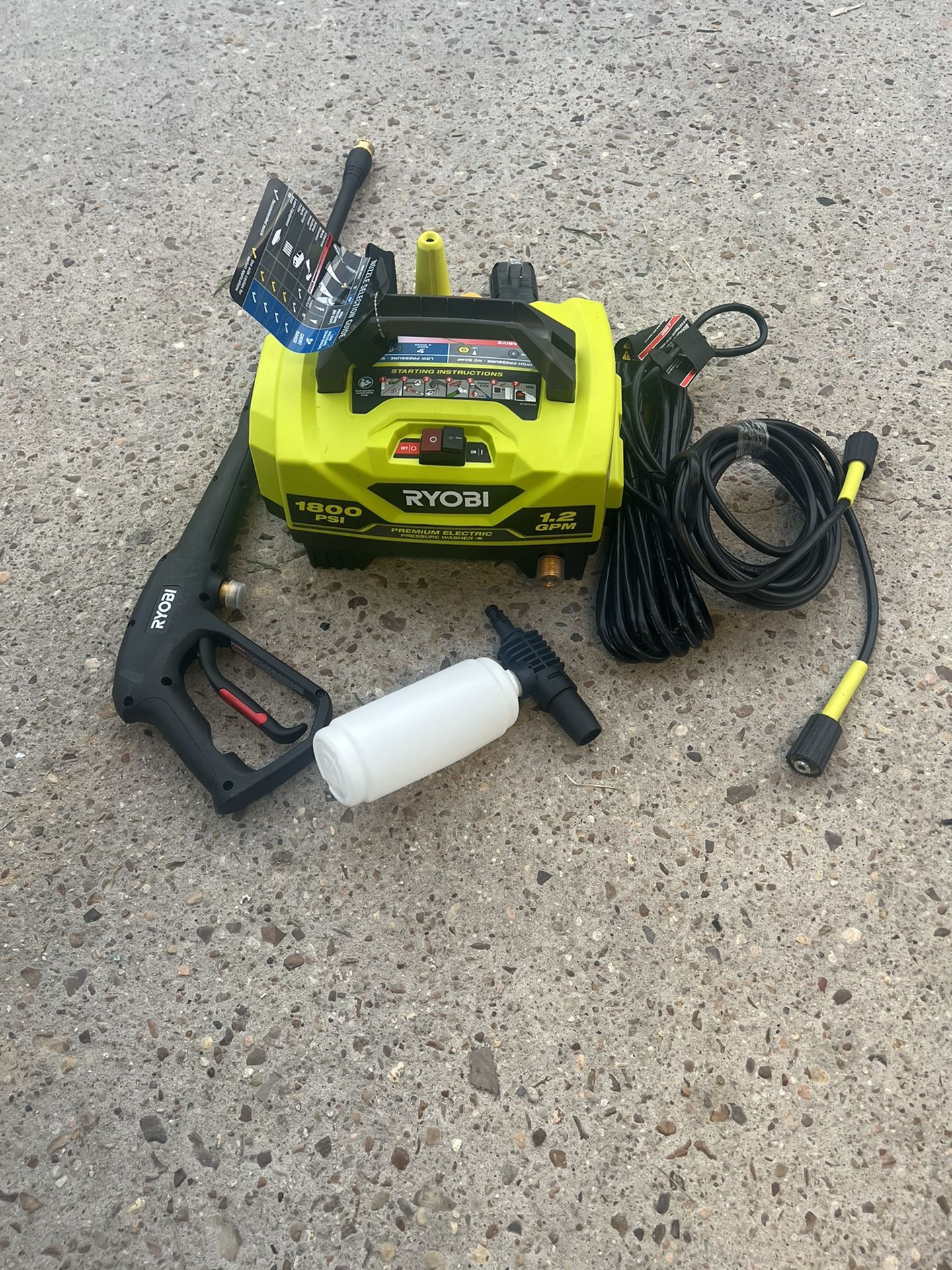 Ryobi 1800 Psi Pressure Washer Electric