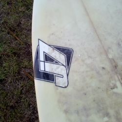 80$ J-7 Short Board, Tri Fin Configuration