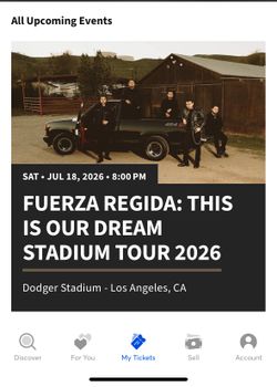 Fuerza regida concert