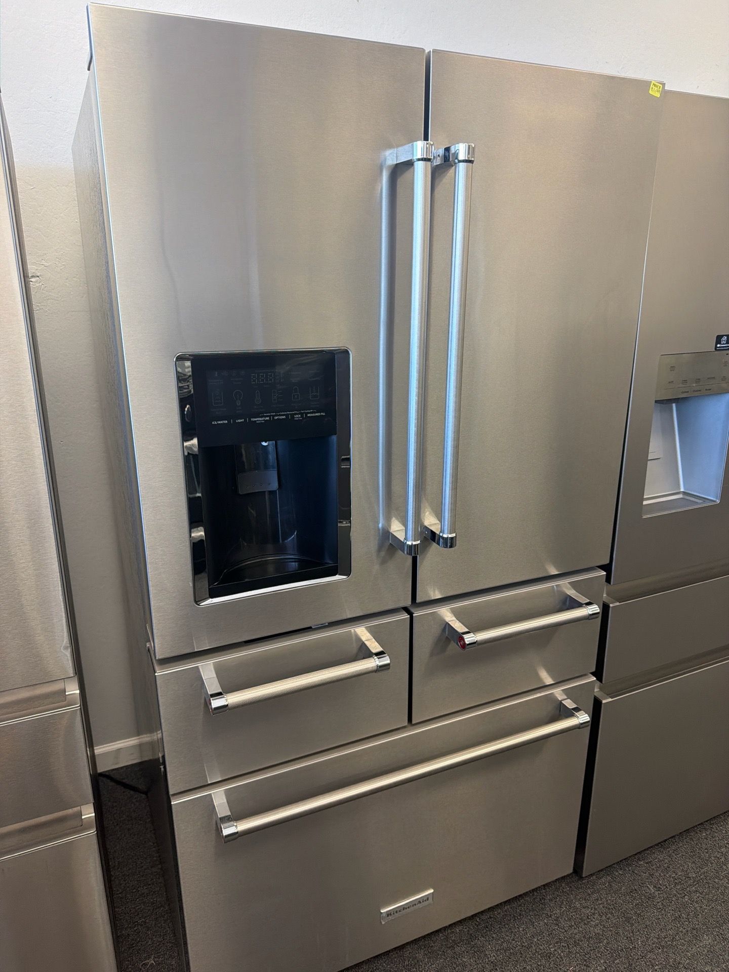 KITCHENAID 5 DOOR STAINLESS STEEL FREEZER REFRIGERATOR