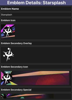 Destiny 2 Starsplash Emblem | Super Rare
