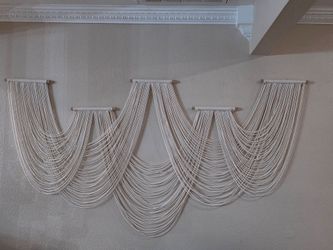 Macrame Wall Art White Ivory