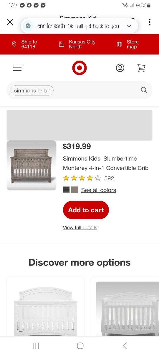 Simmons Crib 4 In 1