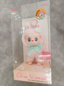 Pop Land Mokoko Close to Sweet Pendant Keychain Plush Labubu